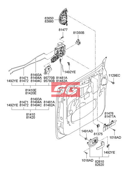 Ổ NGẬM KHÓA CỬA AUDI S6 2015 | 8J1837016C - Ảnh 6