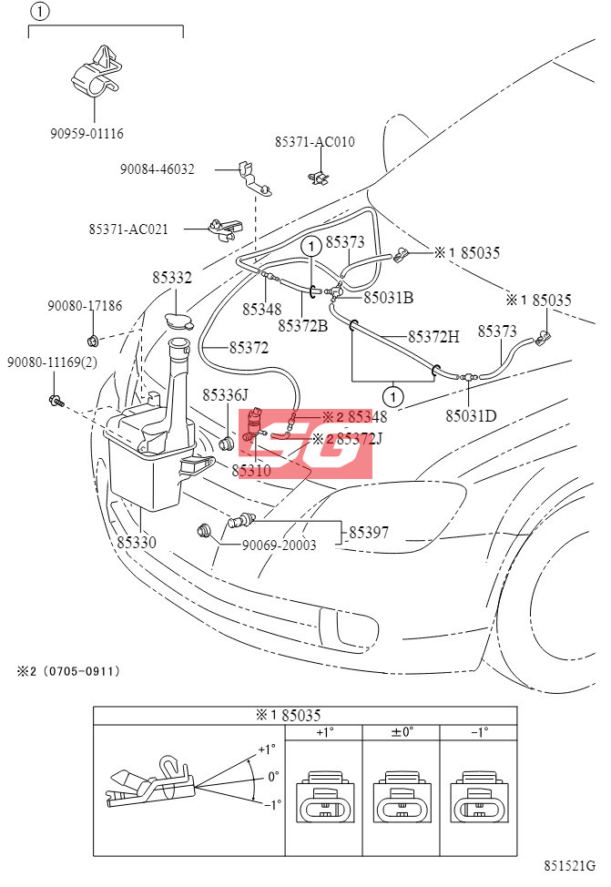 BƠM NƯỚC RỬA KÍNH PEUGEOT 301 2017 | YL01537980 - Ảnh 4