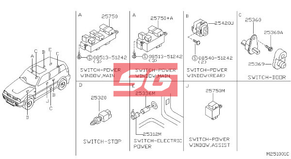 CÔNG TẮC NÂNG KÍNH MAZDA BT50 2012 | UE8D66350 - Ảnh 4