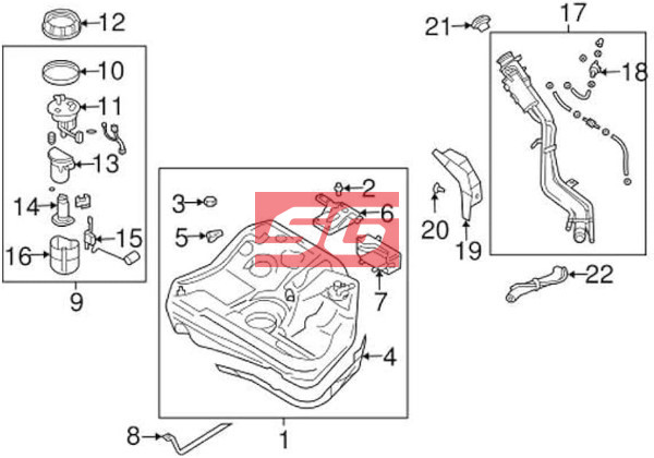 NẮP REN VĂN BƠM XĂNG CHEVROLET SPARK 2014 | 95375692 - Ảnh 4