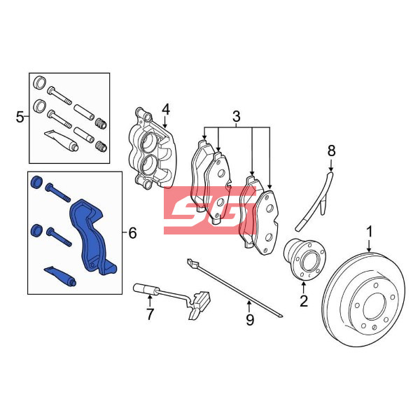 CỤM GÔNG PHANH CHEVROLET SPARK 2014 | 42800096 - Ảnh 4