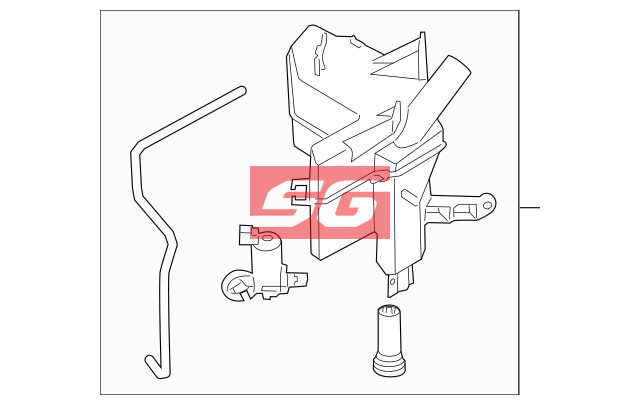 BÌNH NƯỚC RỬA KÍNH HYUNDAI SANTAFE 2020 | 98610S1500 - Ảnh 4