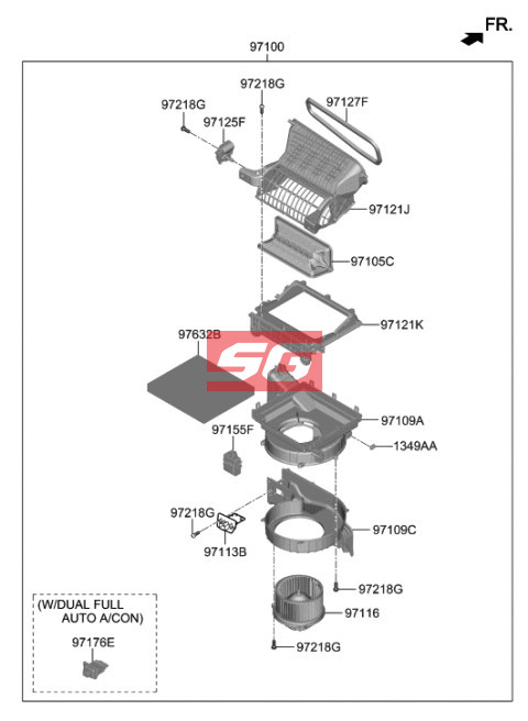 QUẠT GIÀN LẠNH TOYOTA LAND CRUISER FZJ100 | 8710360200 - Ảnh 3