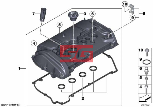 NẮP ĐỔ DẦU MÁY DAEWOO LACETTI CDX 2010 | 55580177 - Ảnh 4