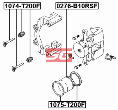 ẮC SUỐT PHANH TRƯỚC, CHỐT DẪN HƯỚNG THẮNG TRƯỚC