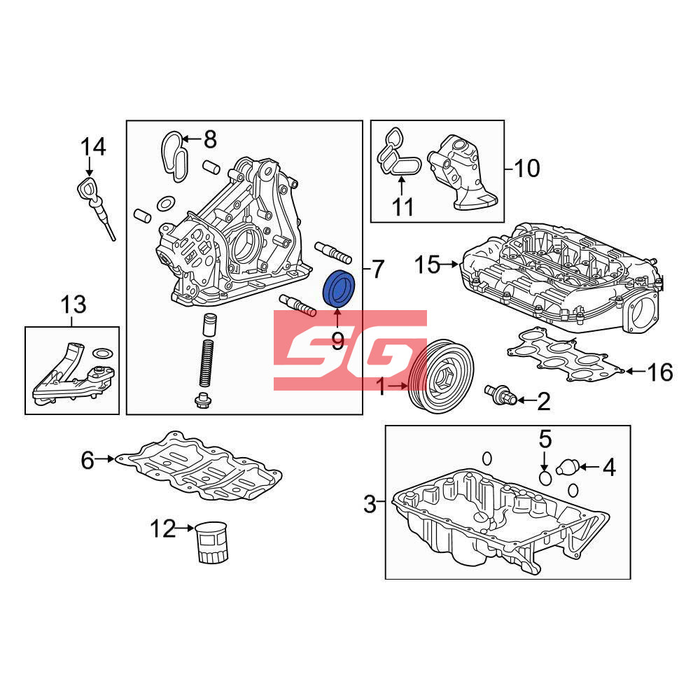 PHỚT ĐẦU TRỤC CƠ KIA FORTE 2.0L 2021 | 214212E300 - Ảnh 4